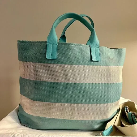 Tiffany & Co. Striped Canvas Tote - Picture 7 of 16